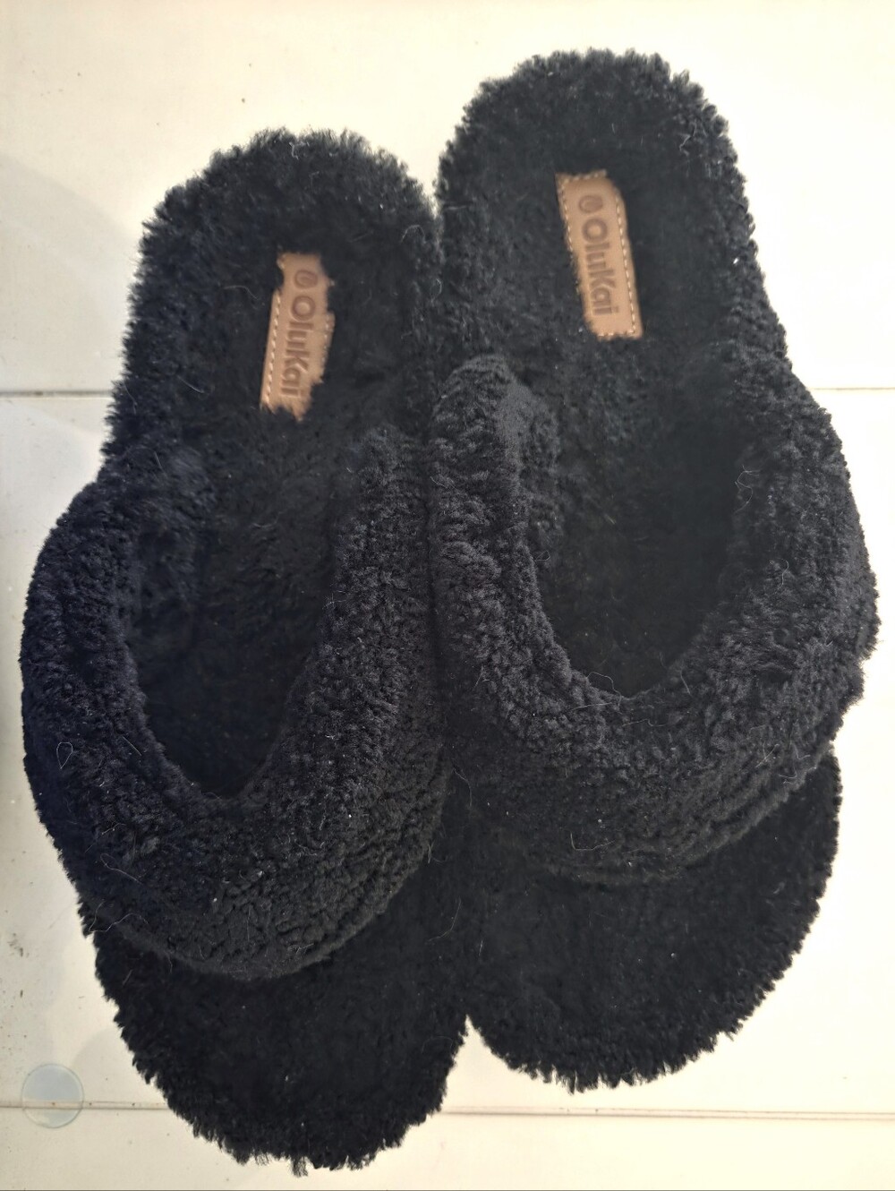 Olukai Kipe'a Heu Fuzzy Slippers, 9,👍